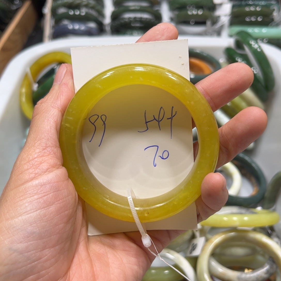 蛇纹石玉手镯未镶嵌?****打