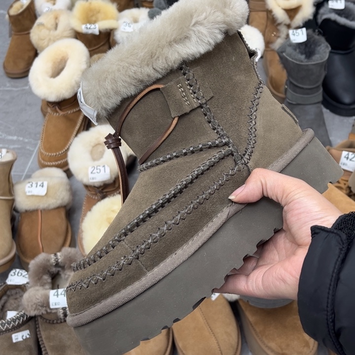 卡其阿尔派厚底37