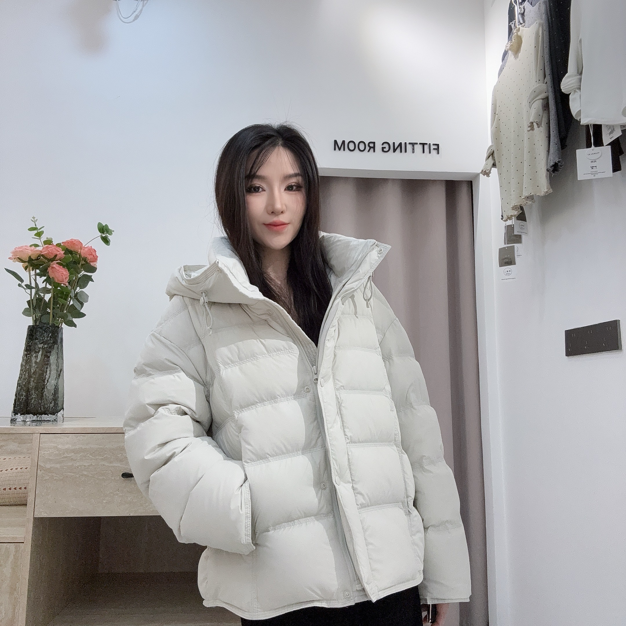 漫画公主8719连帽简约外套