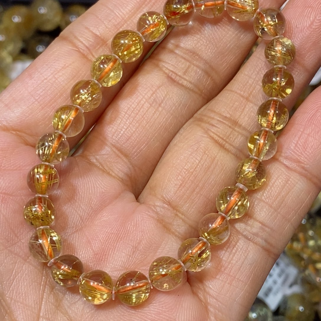 水晶手链未镶嵌手链6.7m m芳