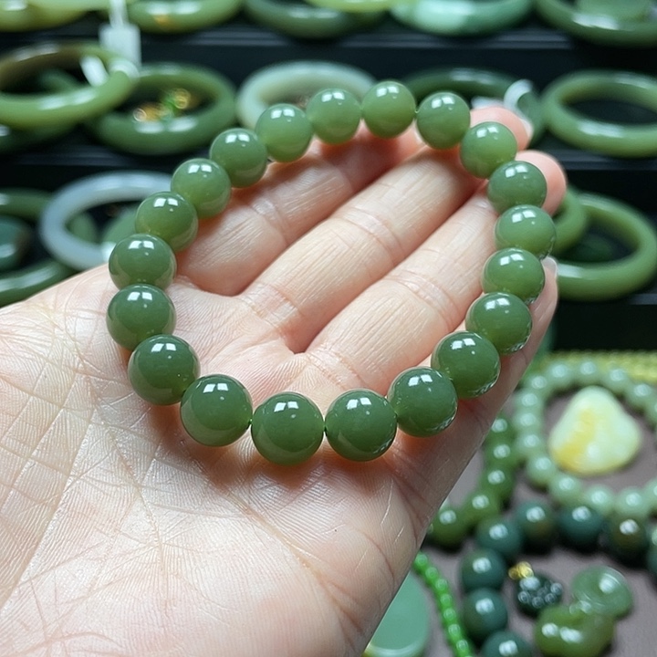 和田玉未镶嵌手链