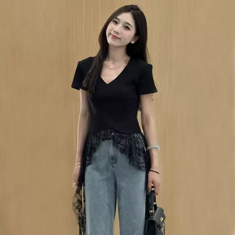 【001-100】时尚纯欲显瘦辣妹夏季气质心动女装十三APM万佳优选修身