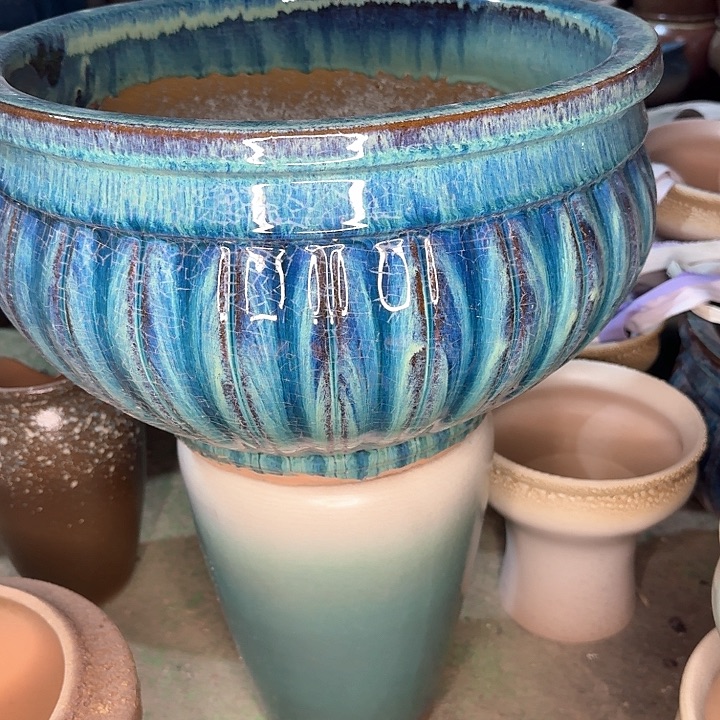 红陶微瑕花盆处理来啦