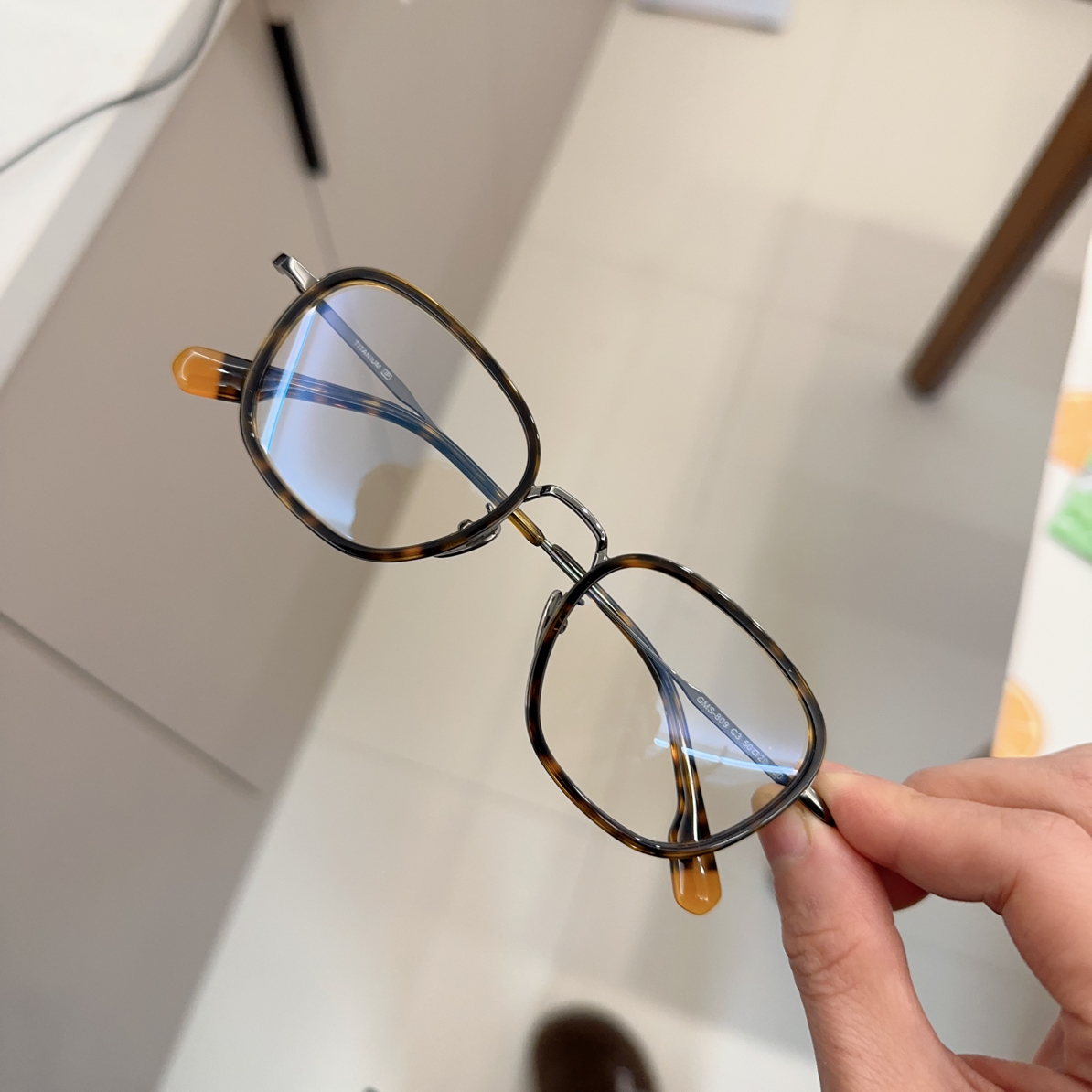 GMS-809 李兰迪同款板材钛方圆豹纹免费配镜