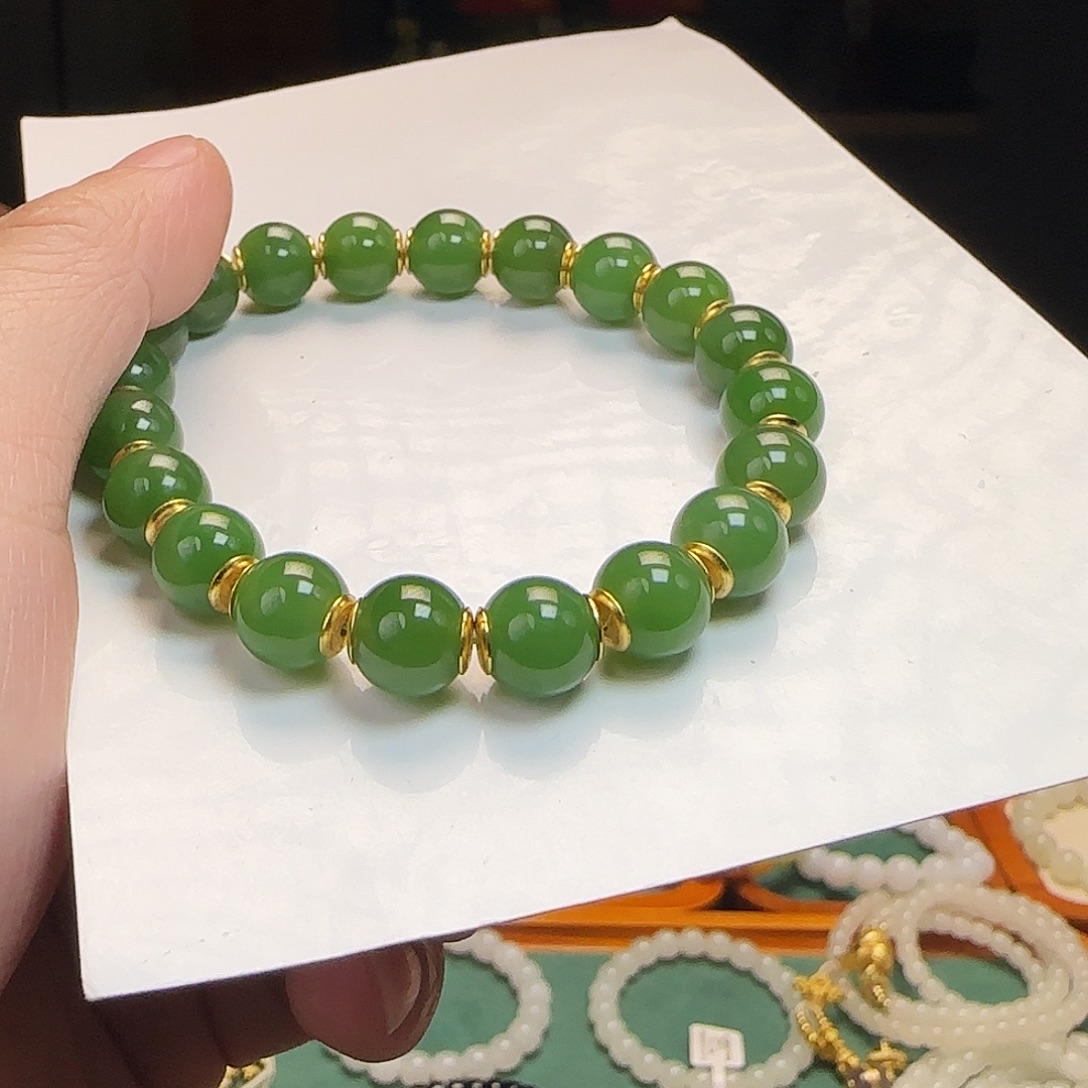 和田玉未镶嵌手链