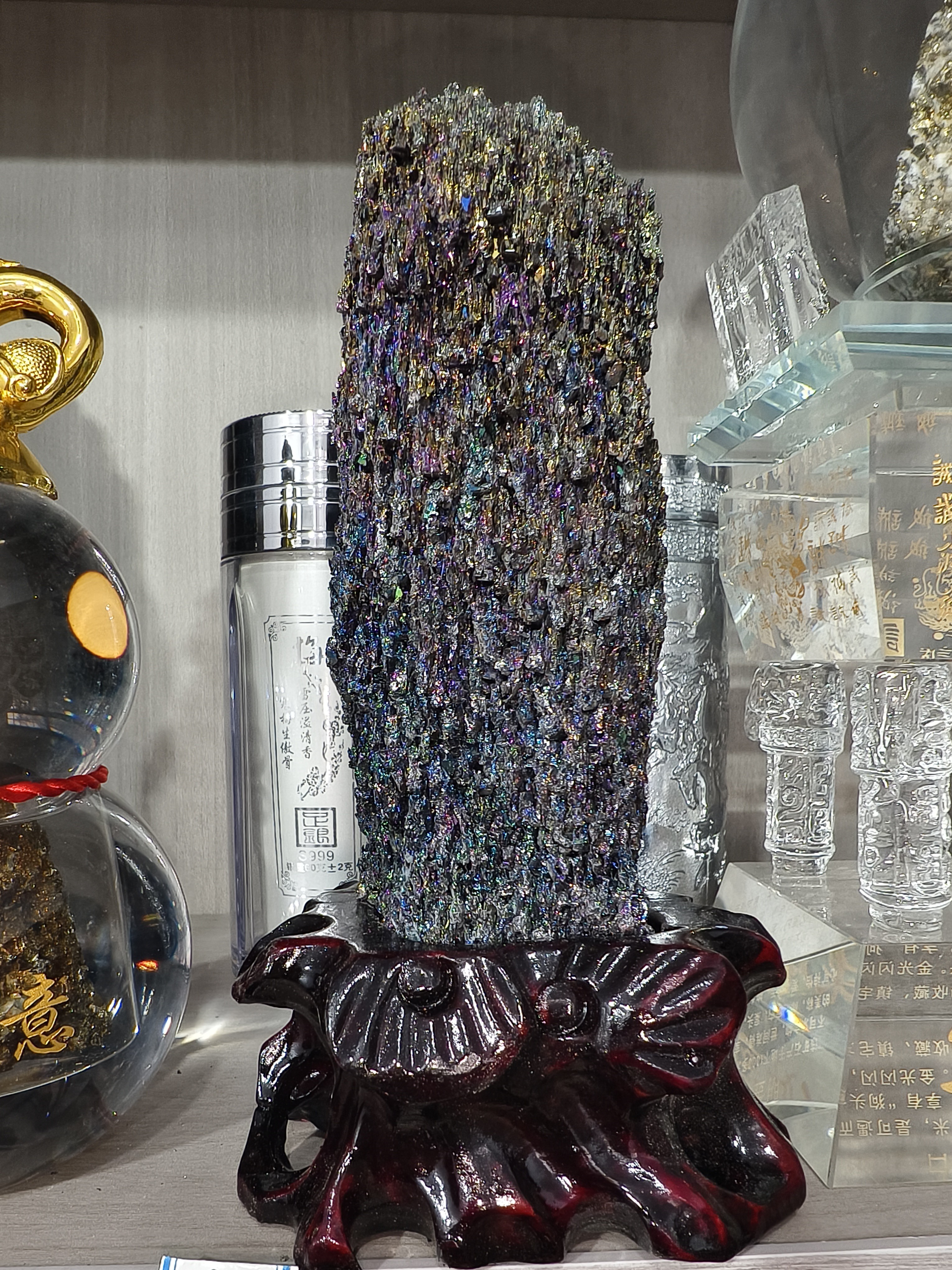 七彩矿石精品高货摆件