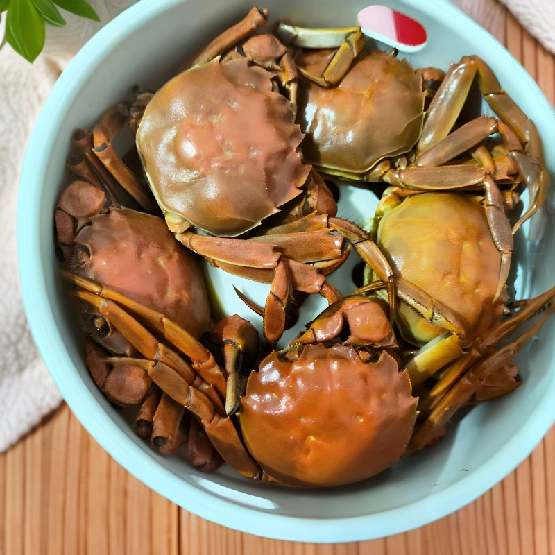 【活蟹】绿城湖大闸蟹全母3两却腿3斤重约5-8只装