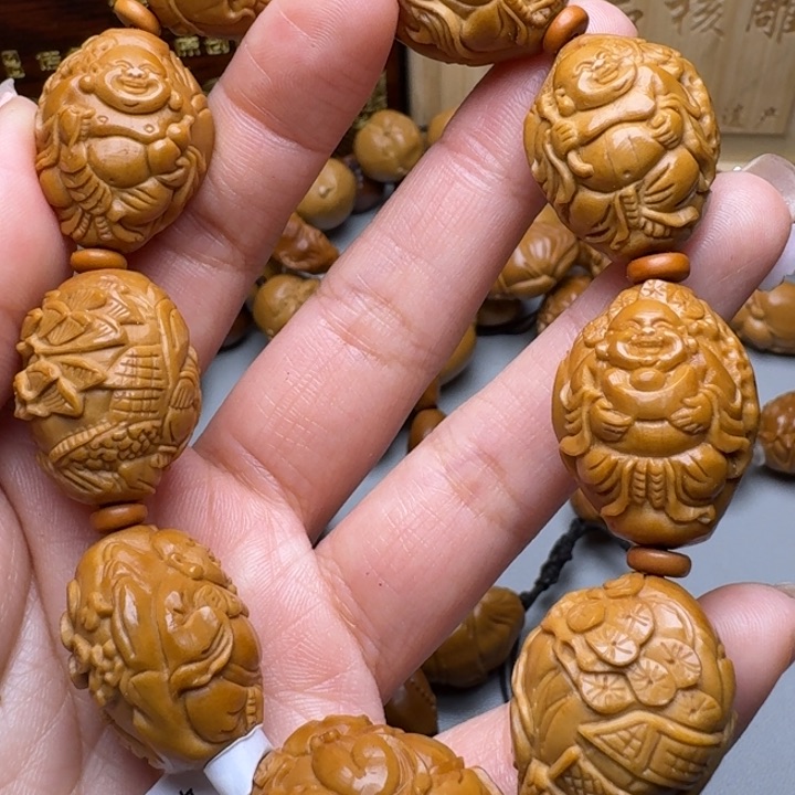 橄榄核手串/手链风景弥勒