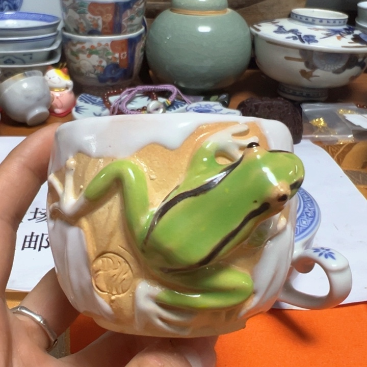 盖碗瓷器直播放漏中