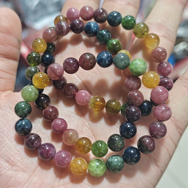 【书记甄选】天然碧玺单圈手链 多样性发一件 约8mm XL2872