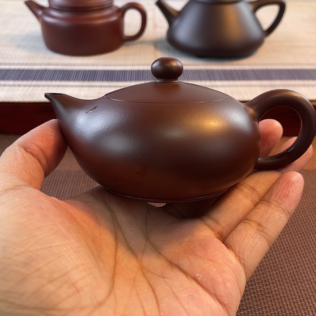 紫砂壶原矿紫泥鸿运当头