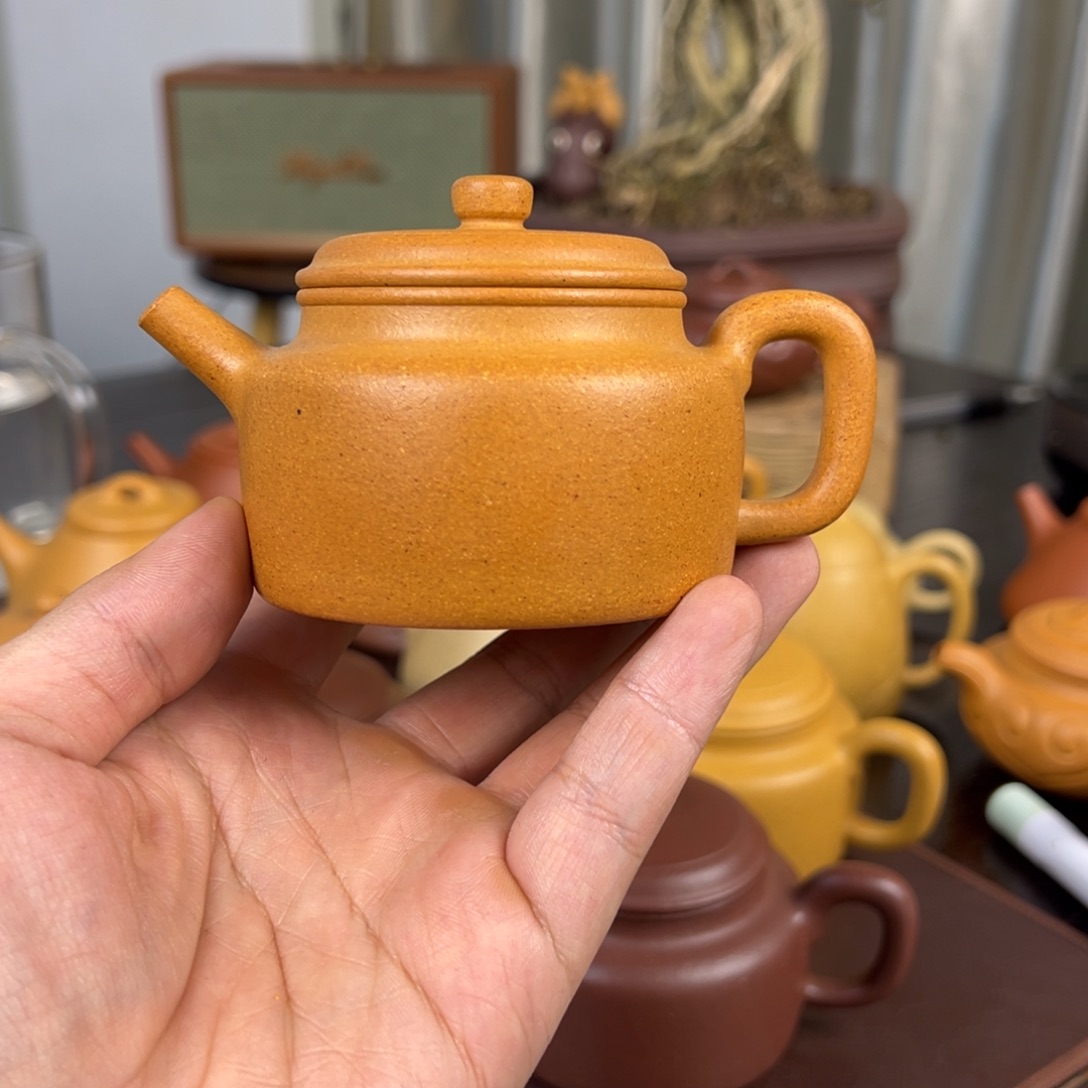 Q***度紫砂茶壶全手工 黄金段 德钟