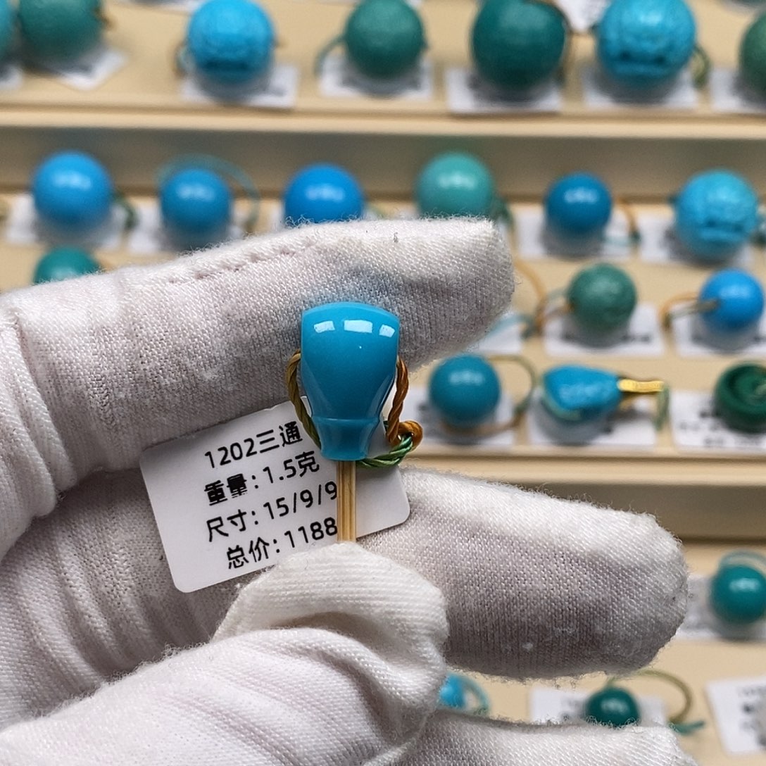 绿松石未镶嵌绿松石高瓷小配饰