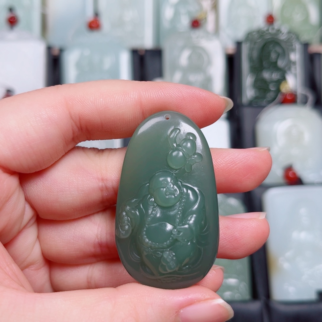 和田玉未镶嵌挂件