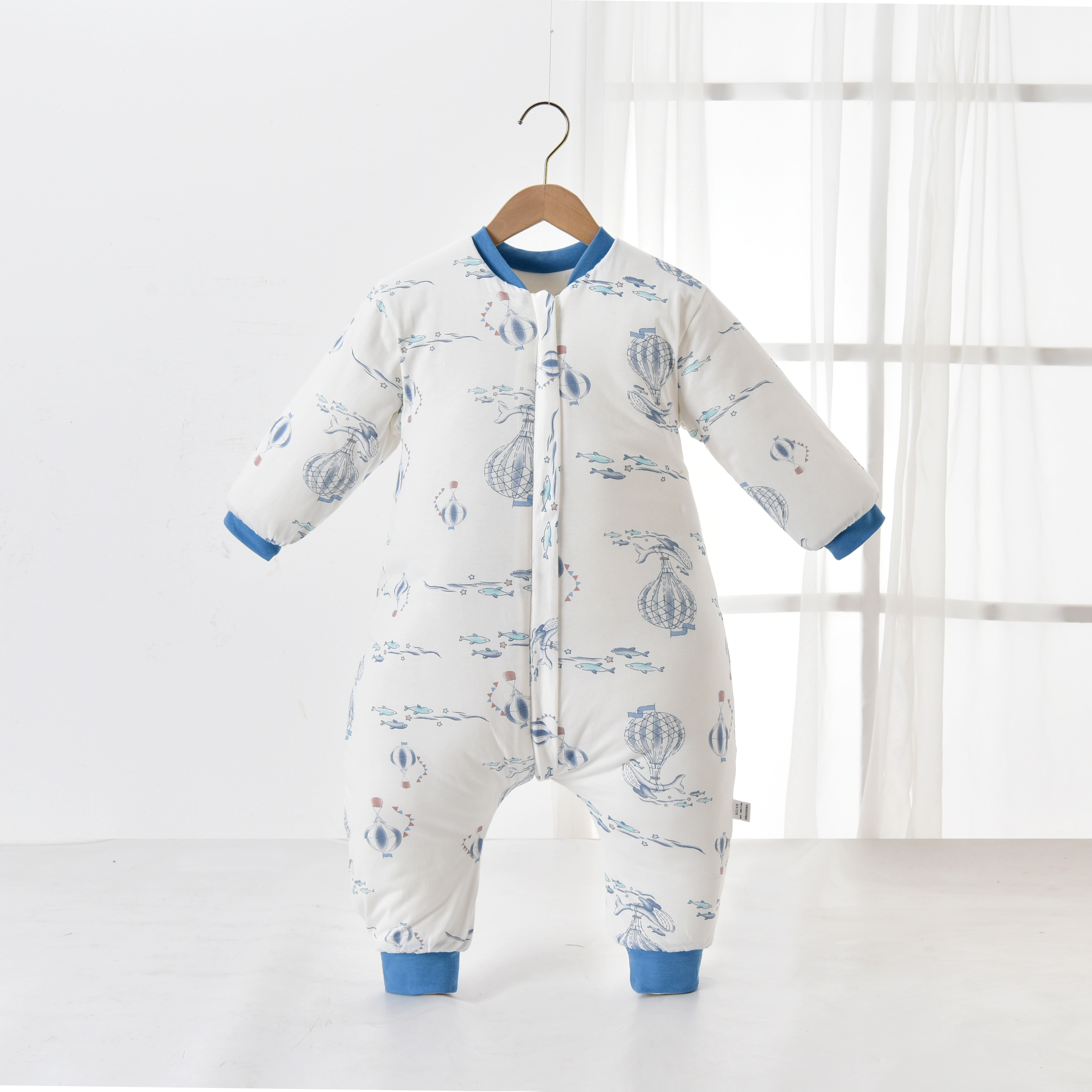 婴儿春秋夹棉分腿睡袋