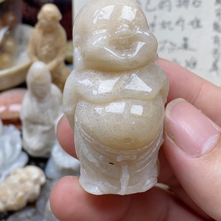 硅化珊瑚（珊瑚玉）未镶嵌颈饰