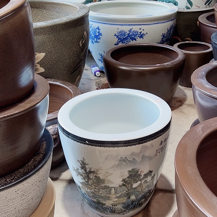 春***报景德镇陶瓷鱼缸直径52厘米好52厘米