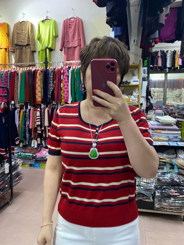 【成田细娜服装】春款上新！条纹短袖