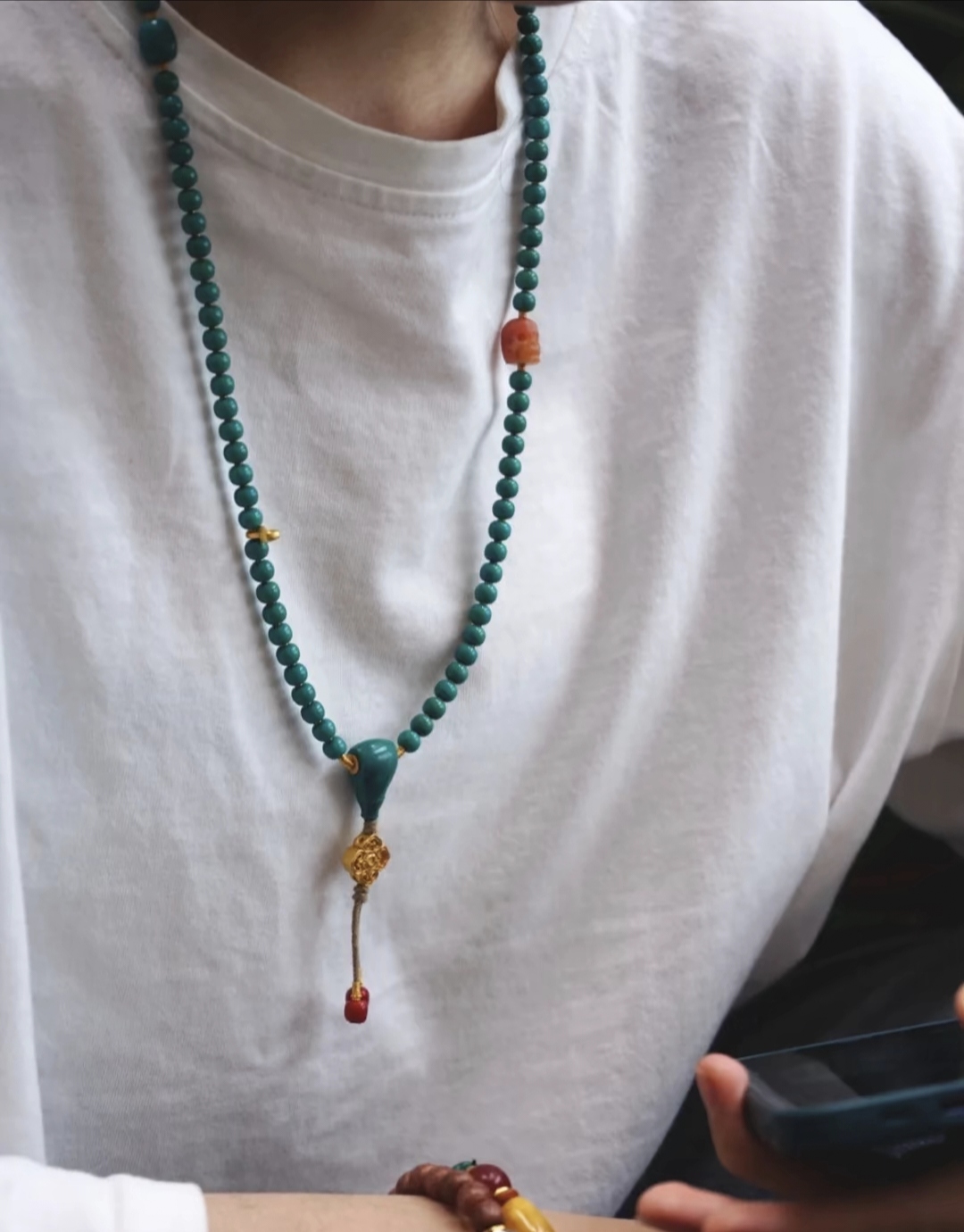 湖北十堰原矿松松饰品圆珠老型DIY三通