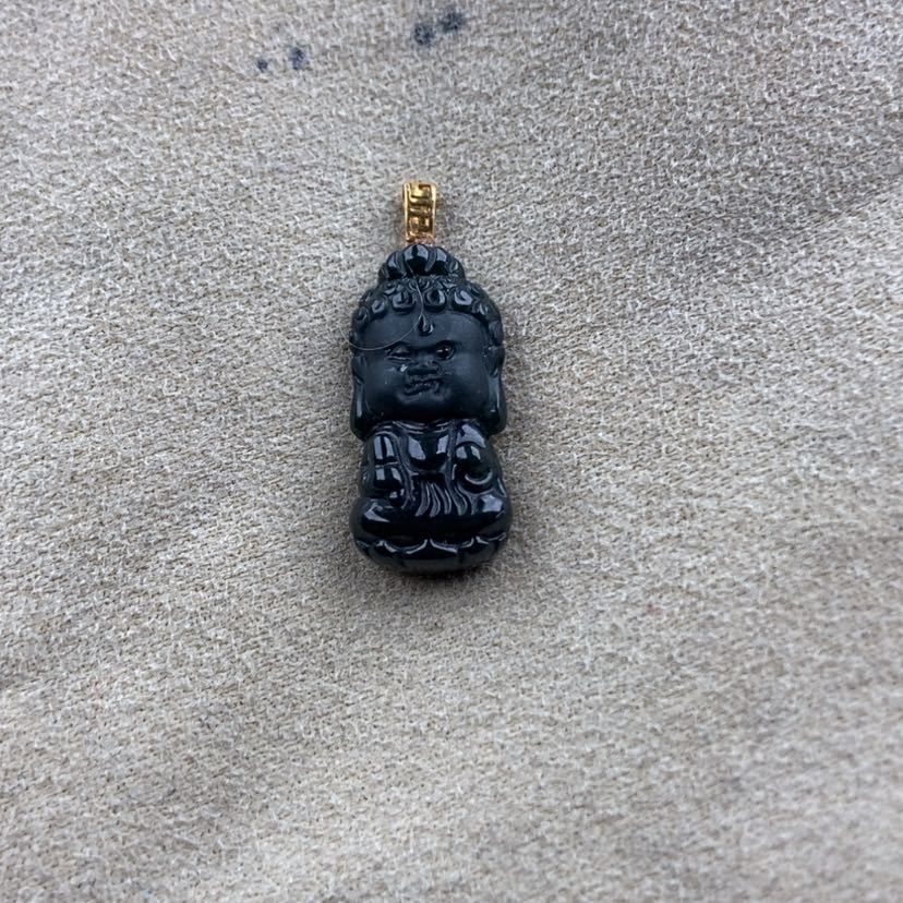 【闪购商品】翡翠颈饰18K金镶嵌18K金镶嵌宝宝佛吊坠