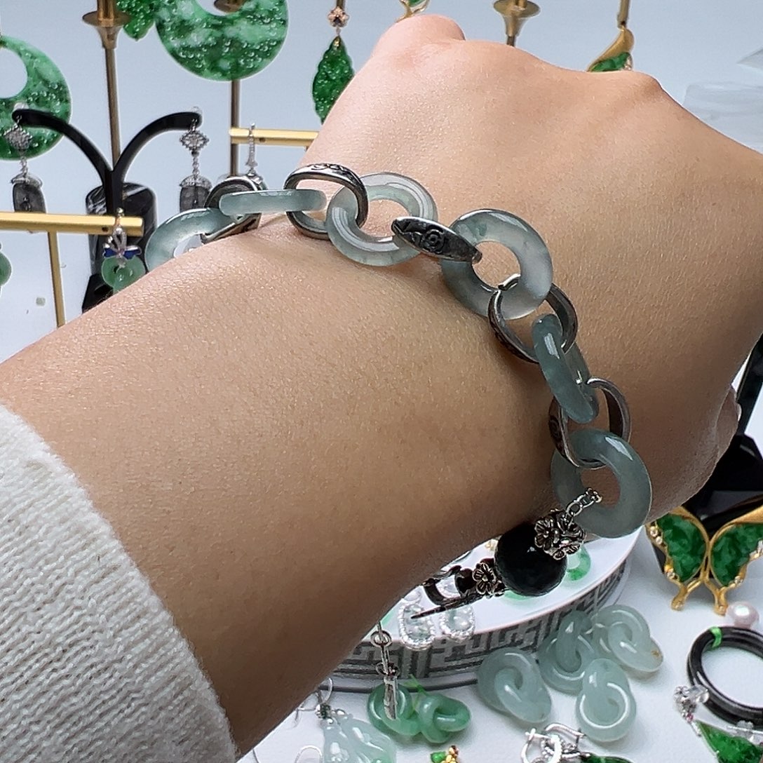 翡翠未镶嵌耳饰天然缅甸A货翡翠