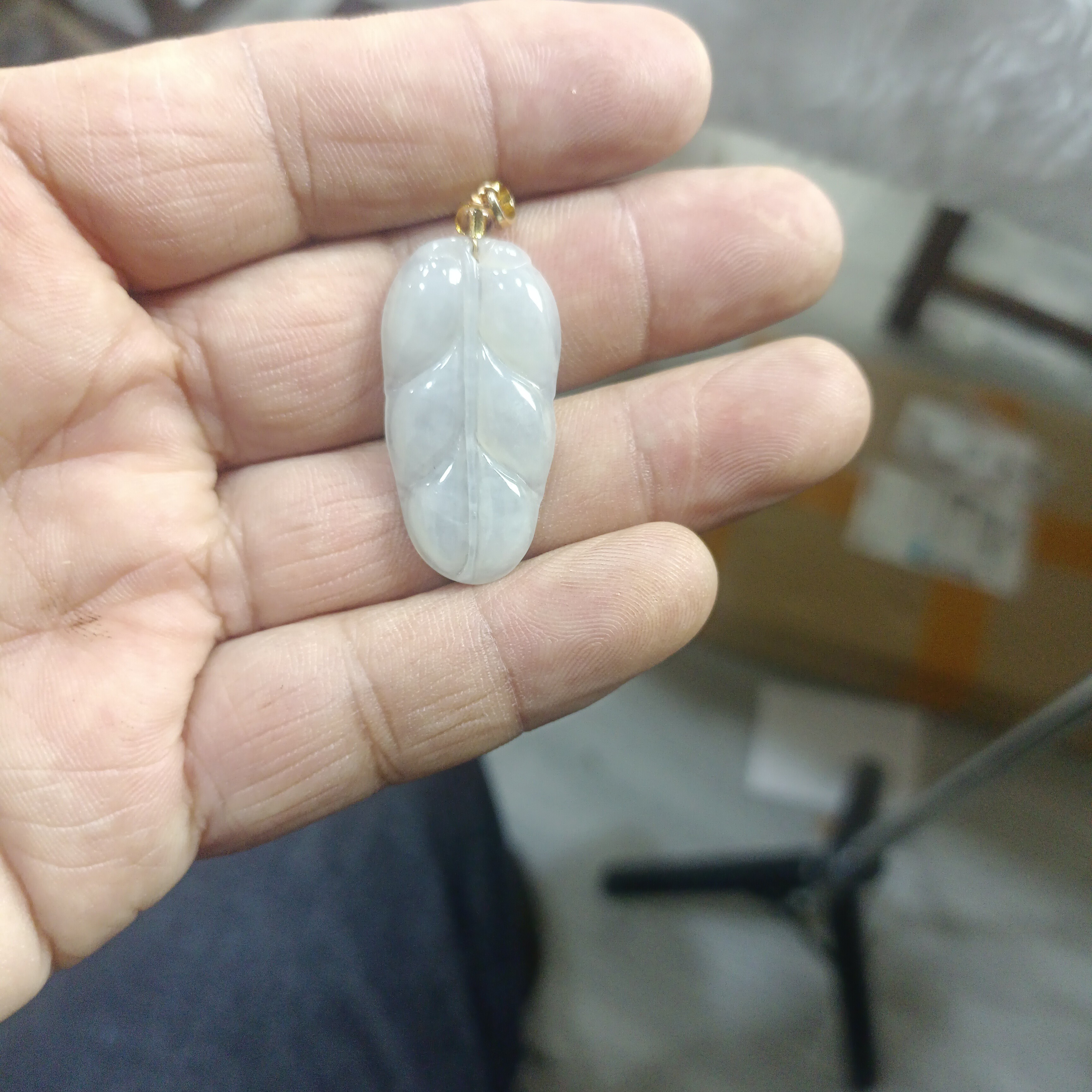 緬甸A貨翡翠頸飾金枝玉葉