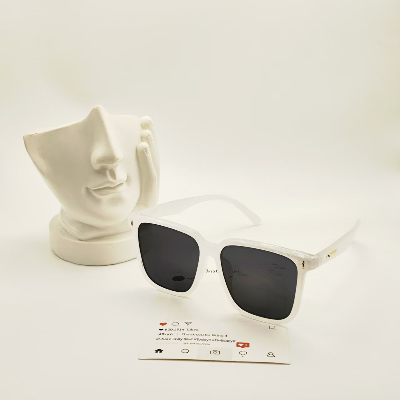 【5242】银色框墨镜男女款高级感时尚太阳眼镜防紫外线