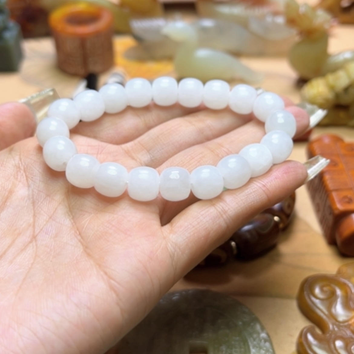 【闪购商品】蛇纹石玉颈饰未镶嵌