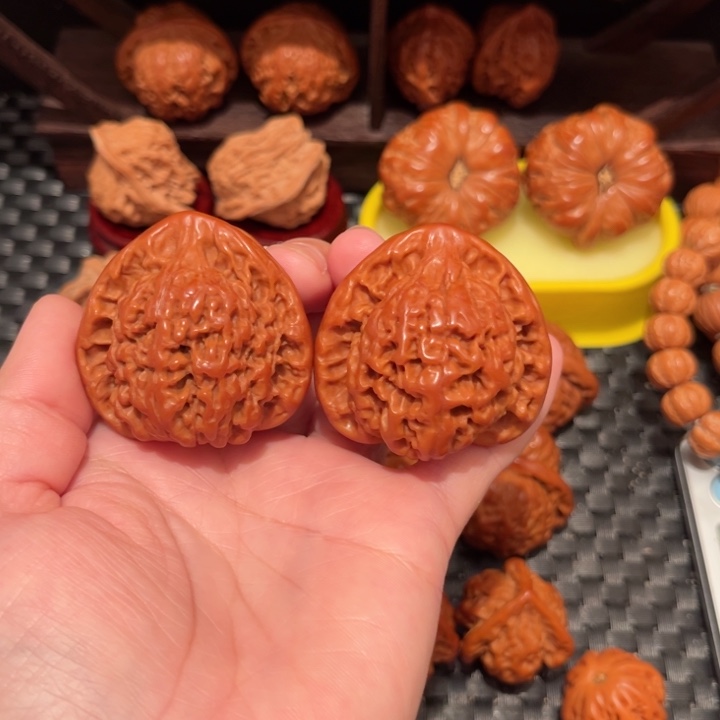 文玩核桃吊坠官帽45