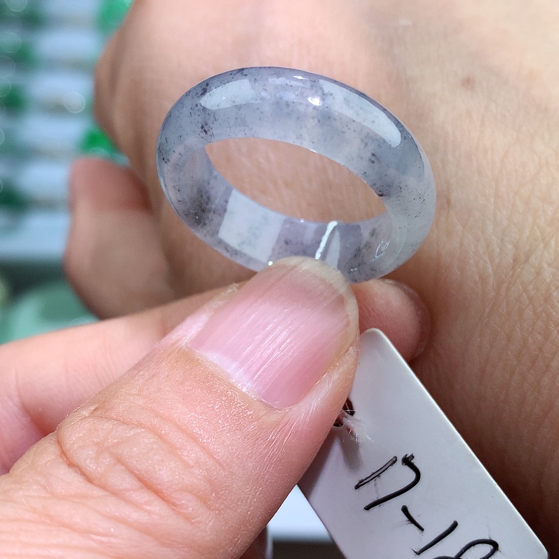 未镶嵌戒指翡翠17-18号