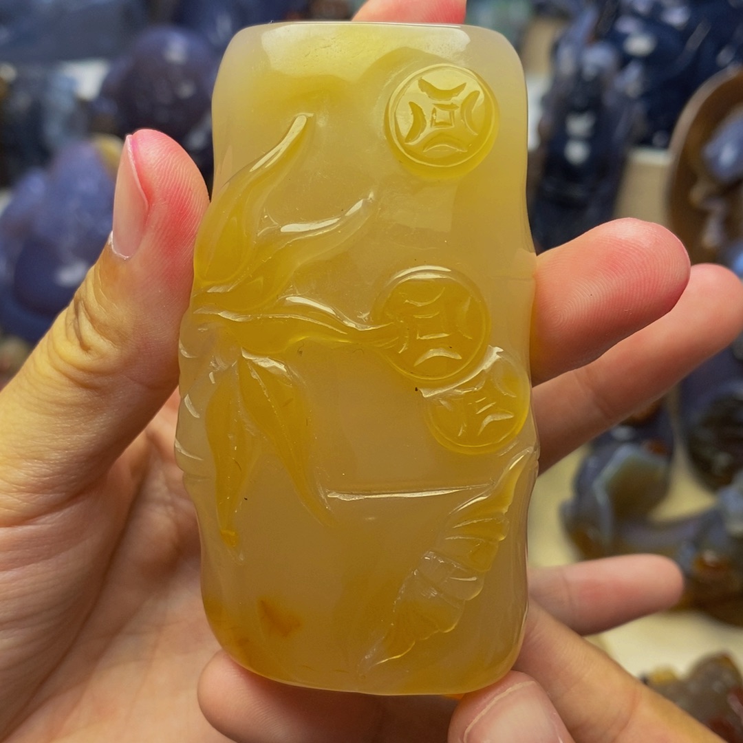 未镶嵌手把件玛瑙/玉髓