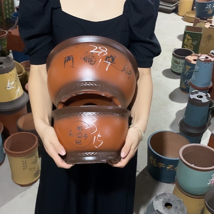 紫砂花盆紫砂花盆