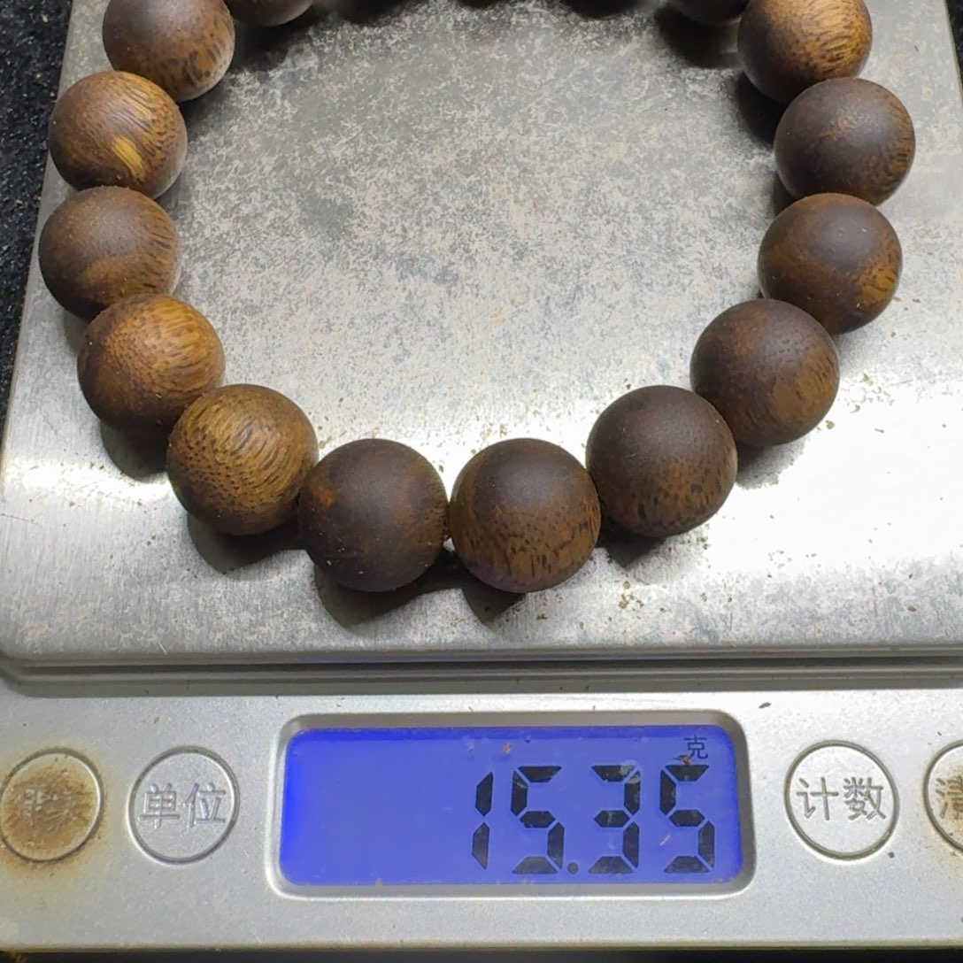 沉香沉香碎屑圆珠1.3单圈15克