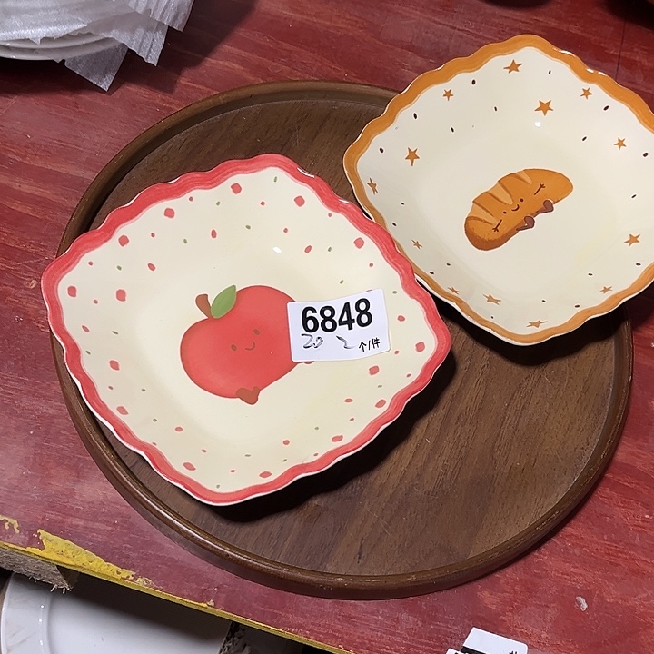 搪瓷微瑕外贸餐具6848