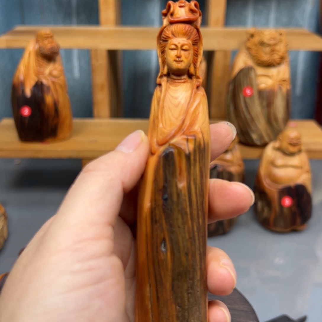 柏木崖柏木摆件手把件，28