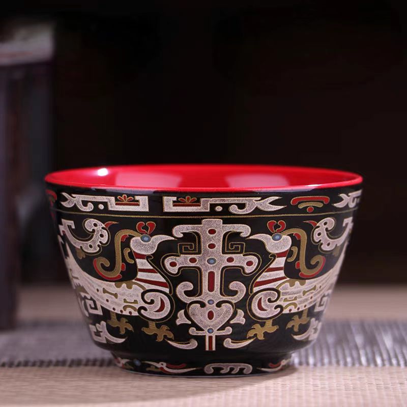 玄鸟青铜鸾凤杯A67