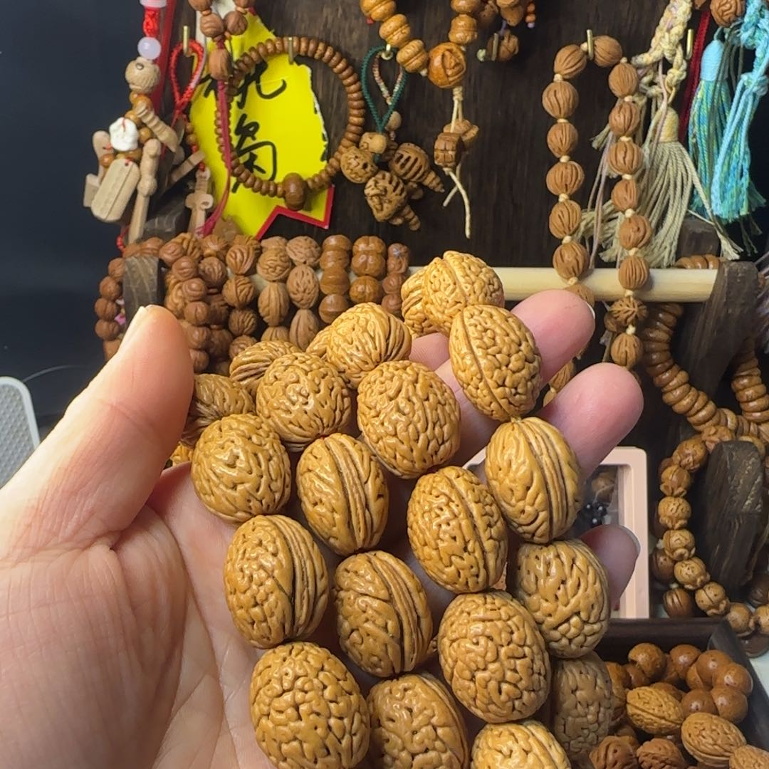 通***）手串桃核桃核钱袋子