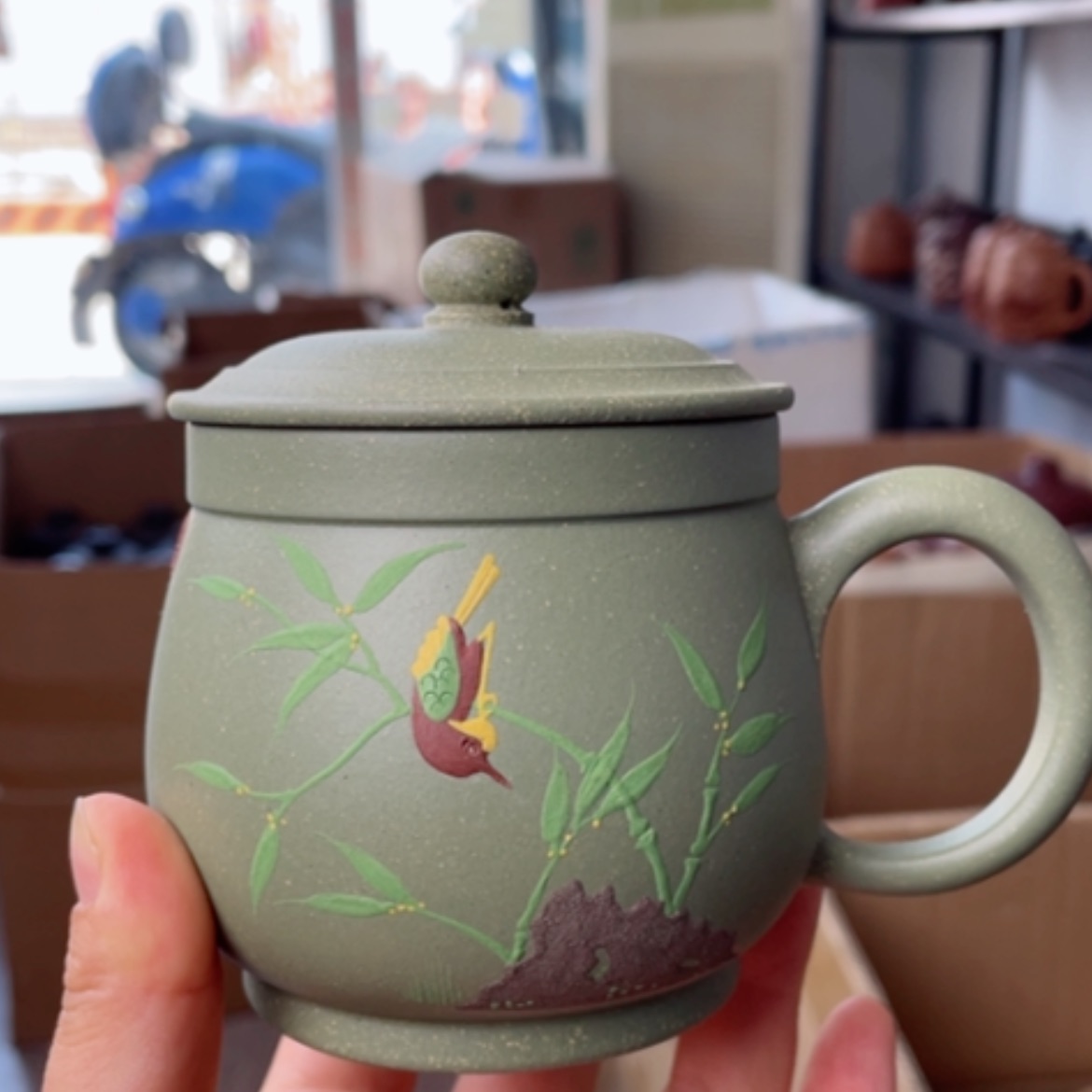 【闪购商品】茶杯紫砂宜兴原矿紫砂盖杯