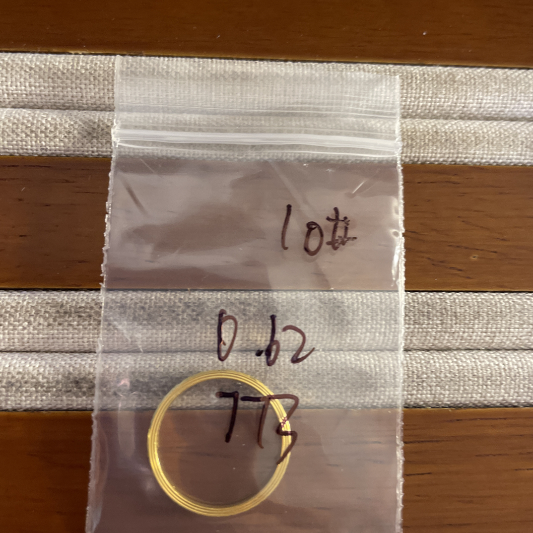 克重0.62 10号 碎冰冰戒指 足金999