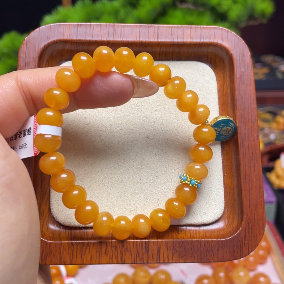 蜜蜡手链未镶嵌手串
