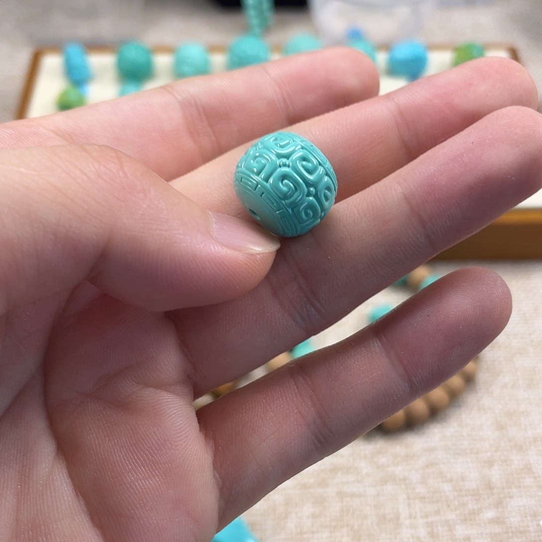 原生态湖北松配饰，直径15