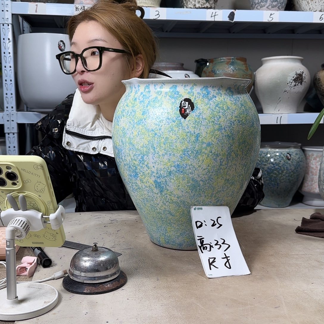 25@33 紫砂花盆尺寸了