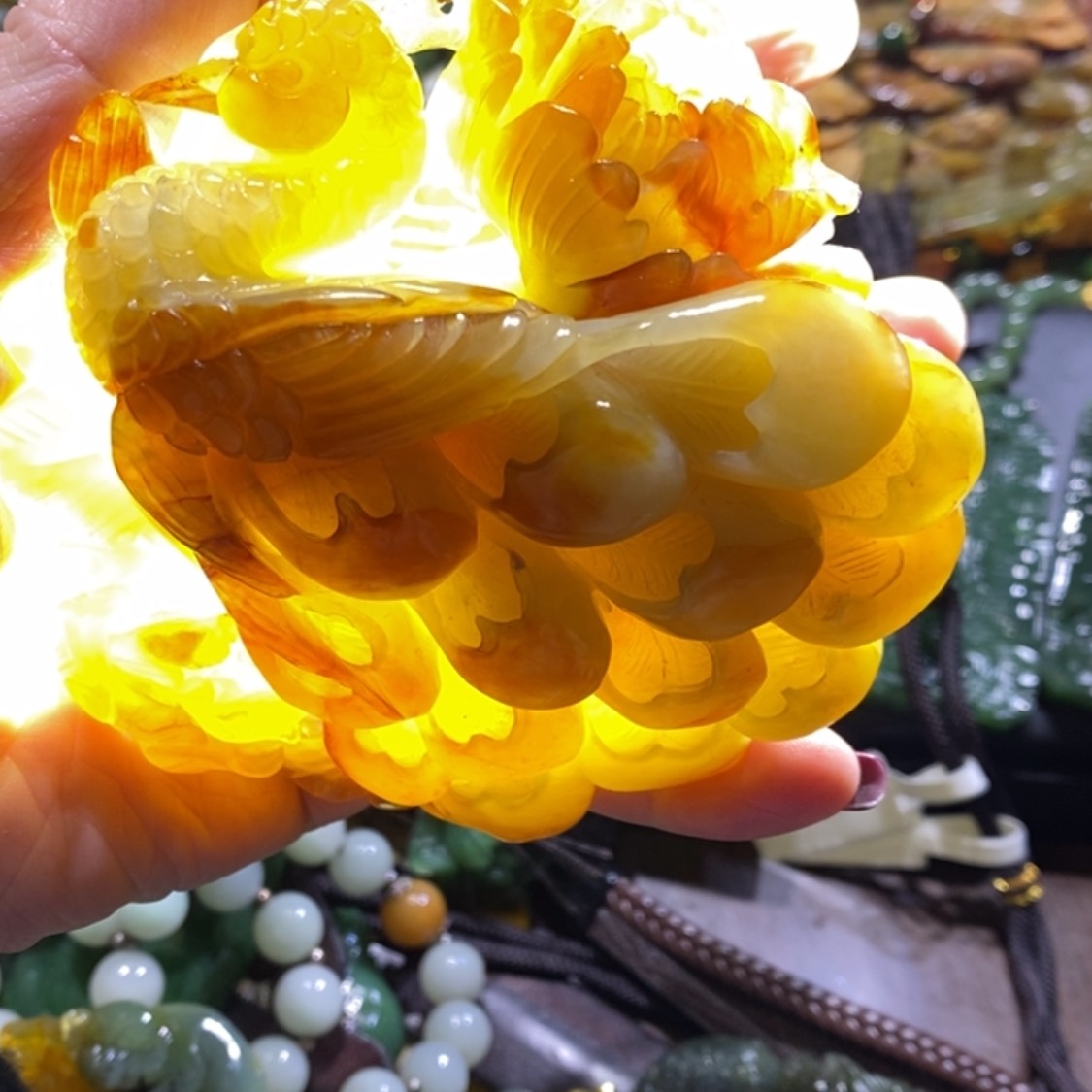 【闪购商品】岫玉毛衣链未镶嵌
