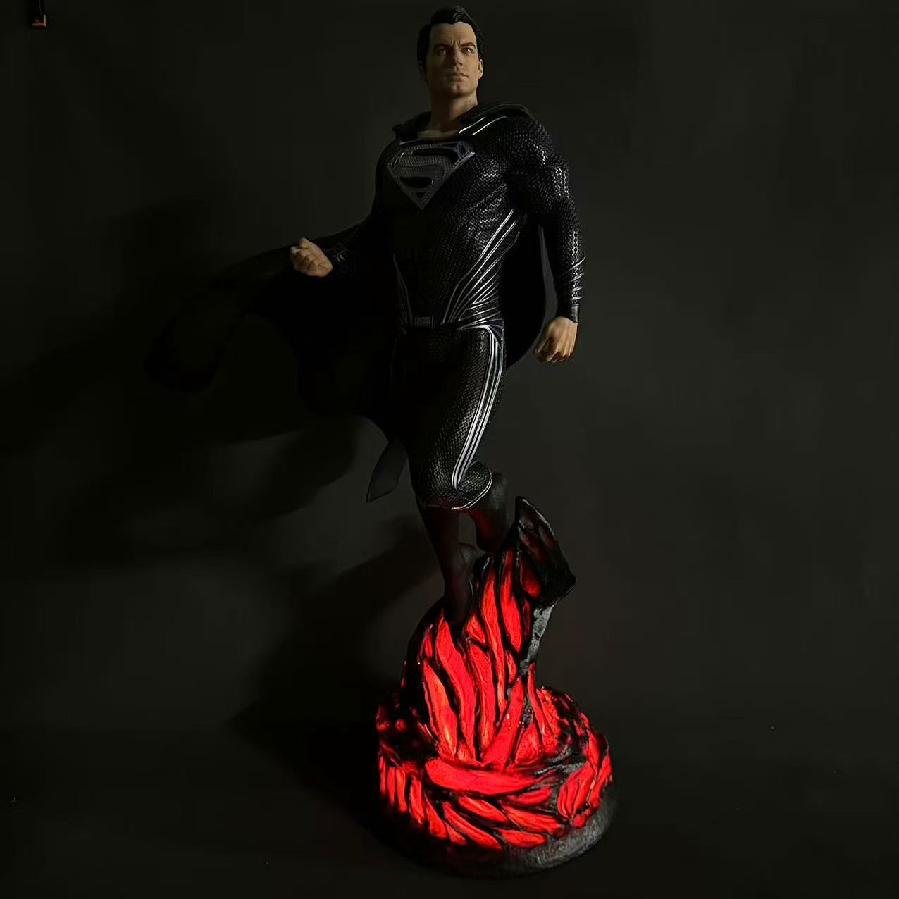 RX 黑超人 DC 正义联盟 约73cm 发光雕像摆件 GK树脂材质模型手办