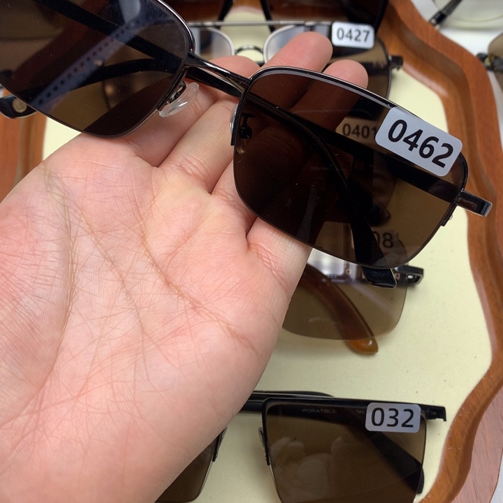 一体款半框茶水晶0462