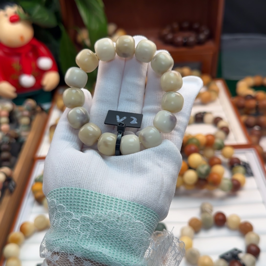 菩提根/象牙果手串卡15桶珠微瑕2