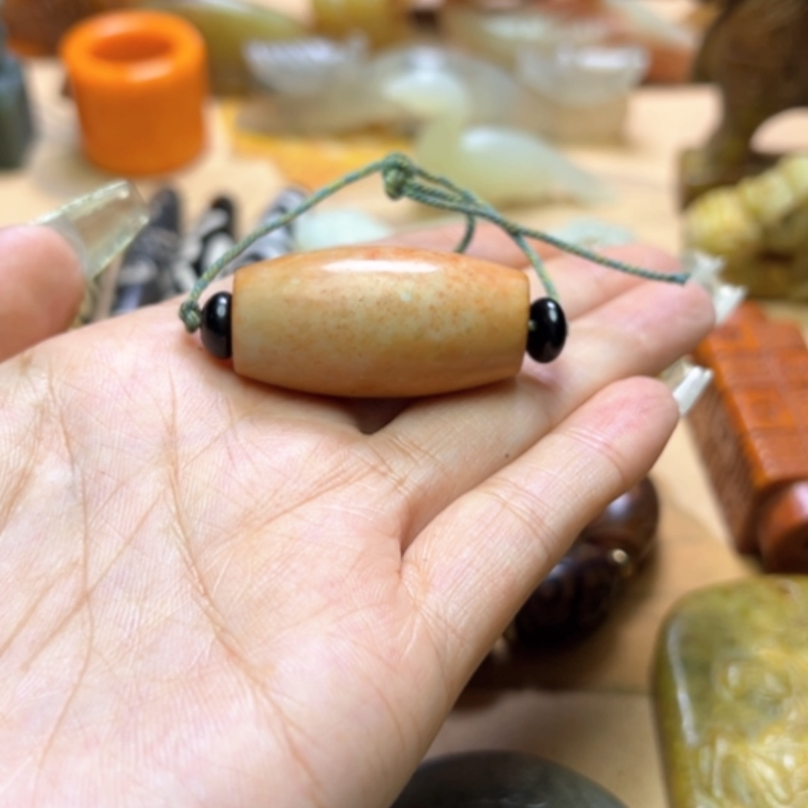 【闪购商品】蛇纹石玉颈饰未镶嵌