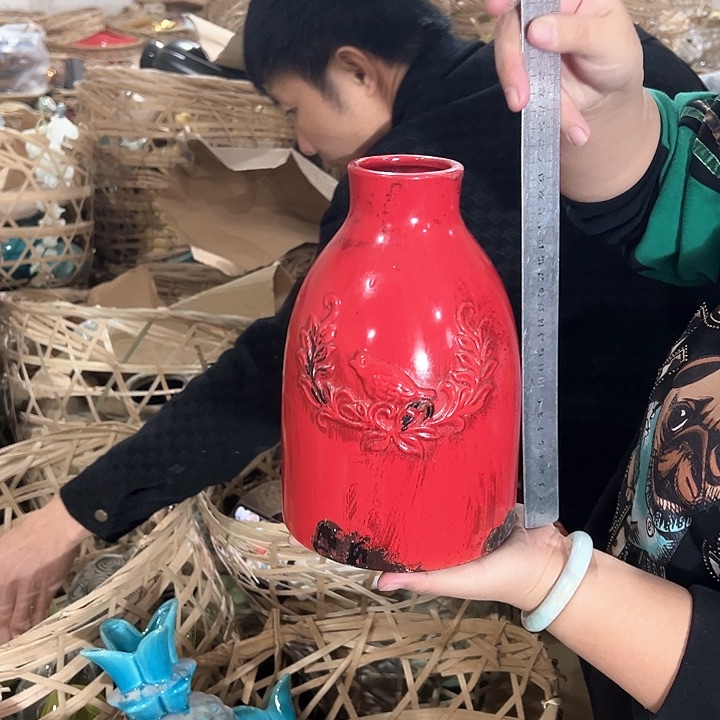 瓶高度24厘米口径6厘米微瑕捡漏