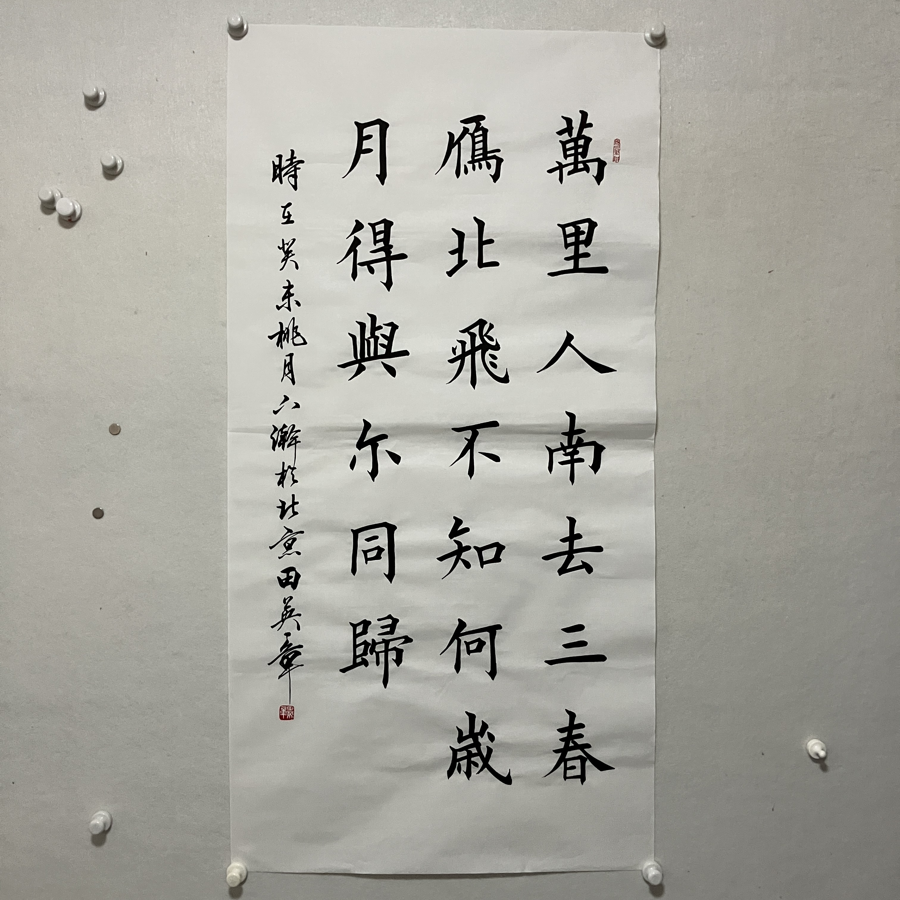 5315 田英章 书法 纸本水墨画心 136×68cm