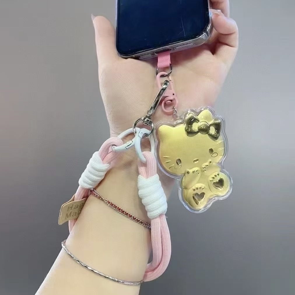 深圳水贝 粉色 Kitty猫猫钥匙扣 节日礼物送女友必备 包包钥匙扣
